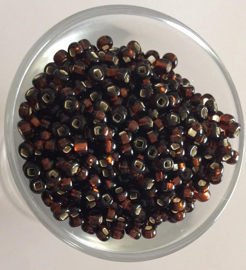 Seed Bead - SL Dark Brown 8/0