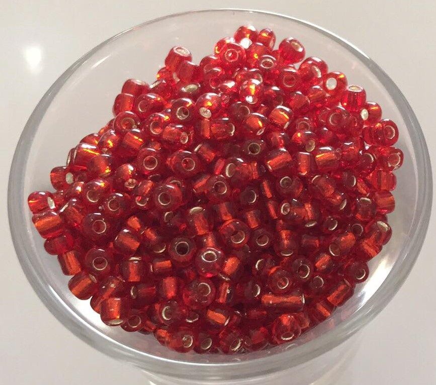 Seed Bead - SL Red 8/0