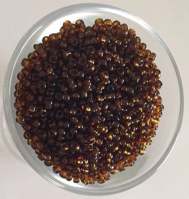 Seed Bead - Translucent Dark Amber 11/0