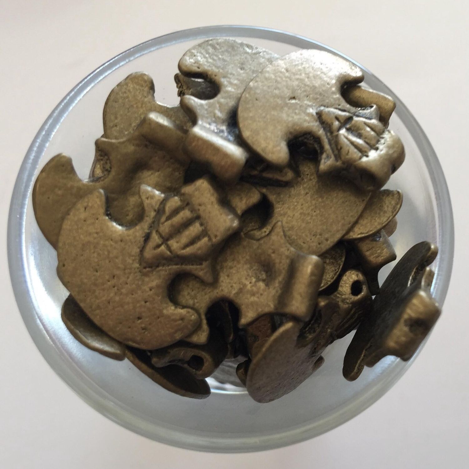 Naga Style Charms - Brass 17x17mm