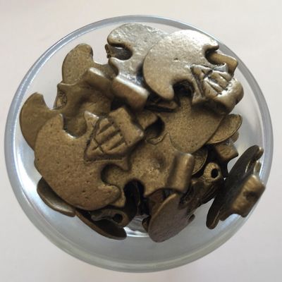 Naga Style Charms - Brass 17x17mm