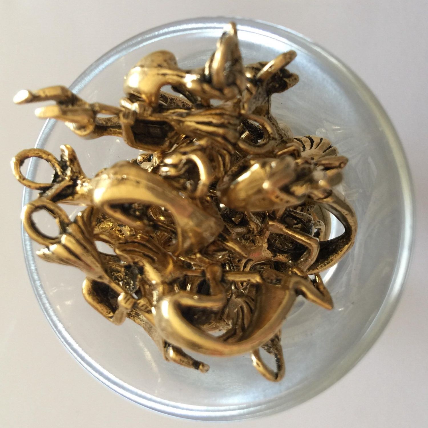 Kokopelli Charm - Gold 28mm
