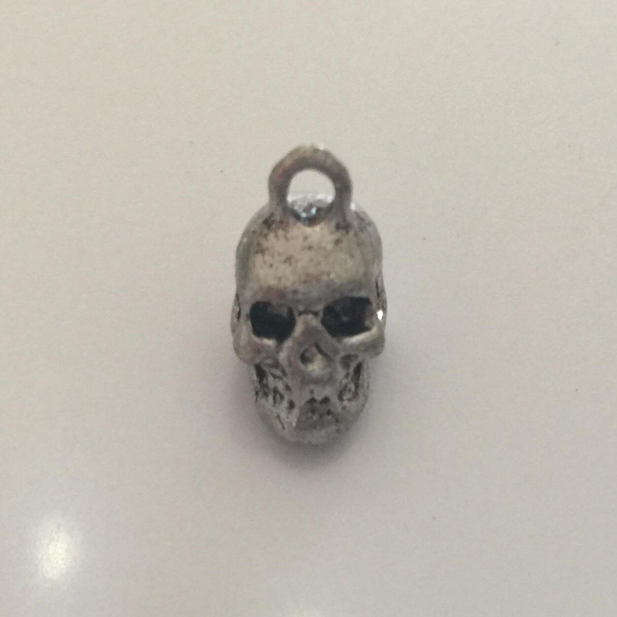 Skull Charm - Silver 8x15mm