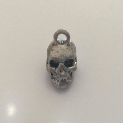 Skull Charm - Silver 8x15mm