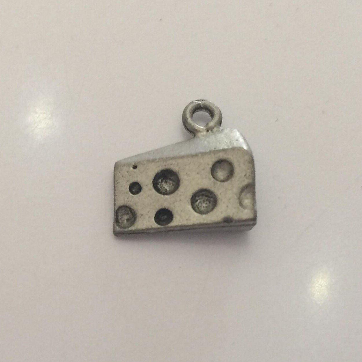 Cheese Charm - Silver 11mm