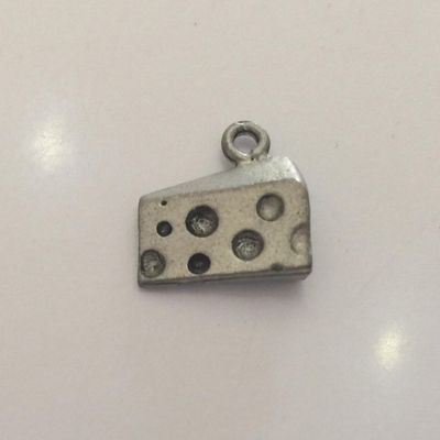 Cheese Charm - Silver 11mm