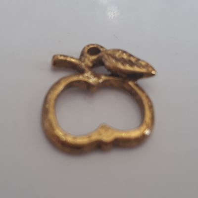 Apple Charm - Gold 15mm
