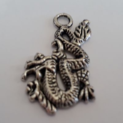 Hanging Dragon - Silver 26mm
