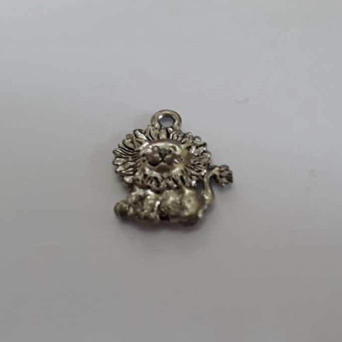 Lion Charm - Silver 15mm