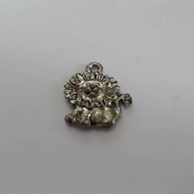 Lion Charm - Silver 15mm
