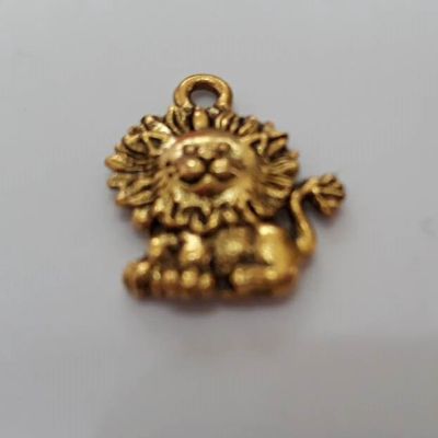 Lion Charm - Gold 15mm