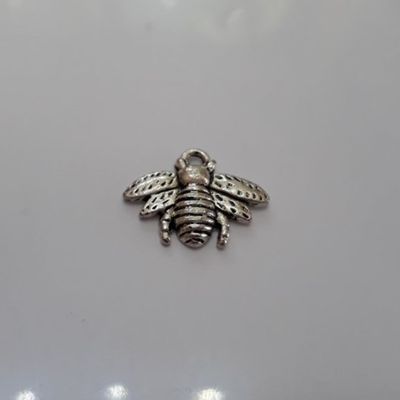 Bee Charm - Silver 20x16mm