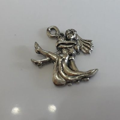 Bride &amp; Groom Charm - Silver 19mm
