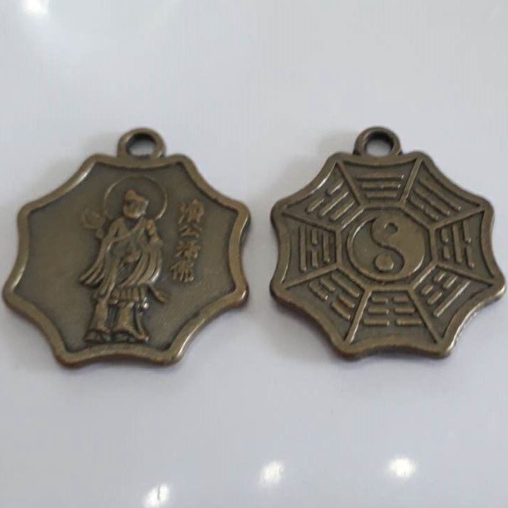 Chinese Pendant - Antique Bronze 28mm
