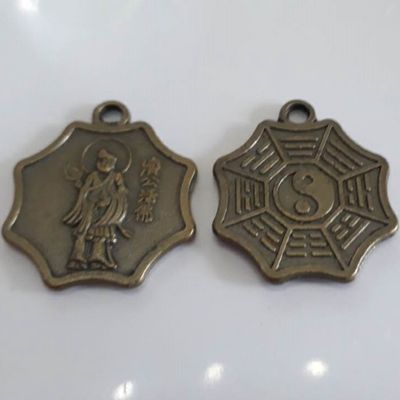 Chinese Pendant - Antique Bronze 28mm