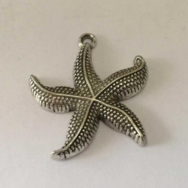 Starfish Charm - Silver 25mm