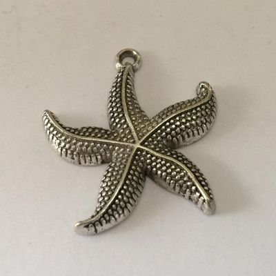 Starfish Charm - Silver 25mm