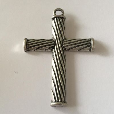 Cross Pendant - Silver 50x35mm
