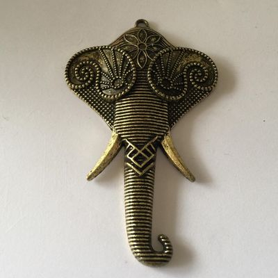 Elephant Pendant - Brass 85x53mm