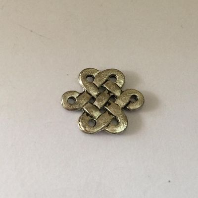 Celtic Knot Charm - Silver 15mm