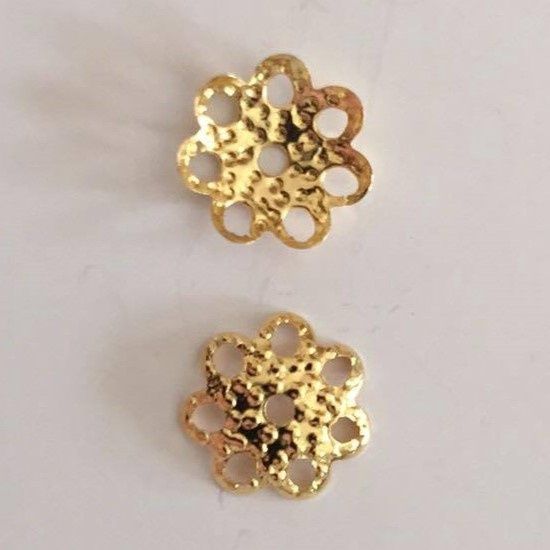 Bead Cap, Filigree - Gold 8mm