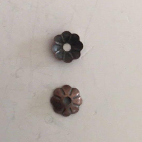 Bead Cap, Fluted - Copper 5mm