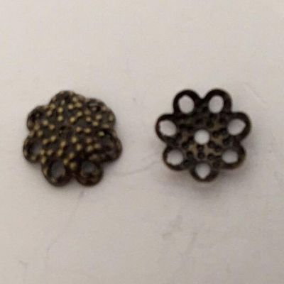 Bead Cap, Filigree - Brass 8mm