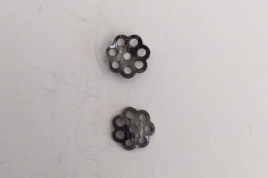 Bead Cap, Filigree - Gunmetal 6mm
