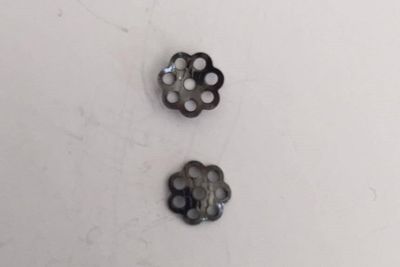 Bead Cap, Filigree - Gunmetal 6mm