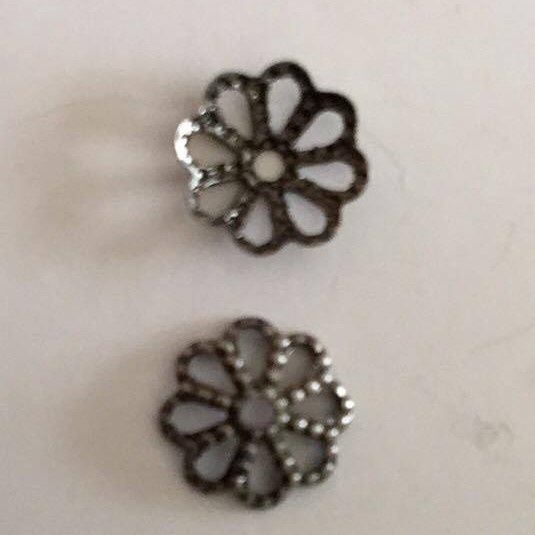 Bead Cap, Filigree - Nickle 7mm