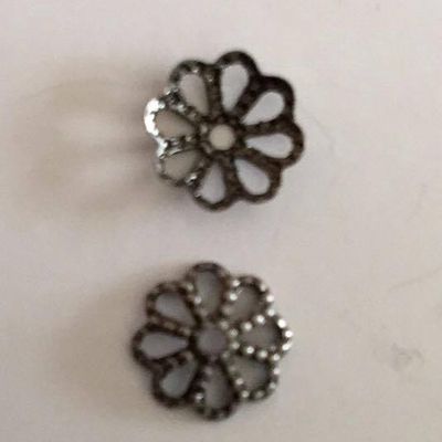 Bead Cap, Filigree - Nickle 7mm