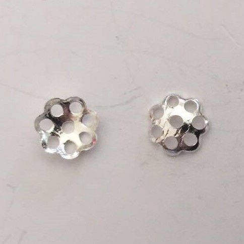 Bead Cap, Filigree - Silver 6mm