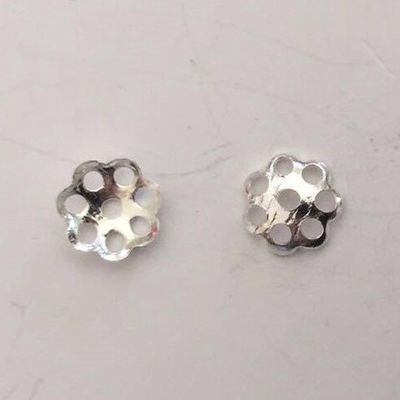 Bead Cap, Filigree - Silver 6mm
