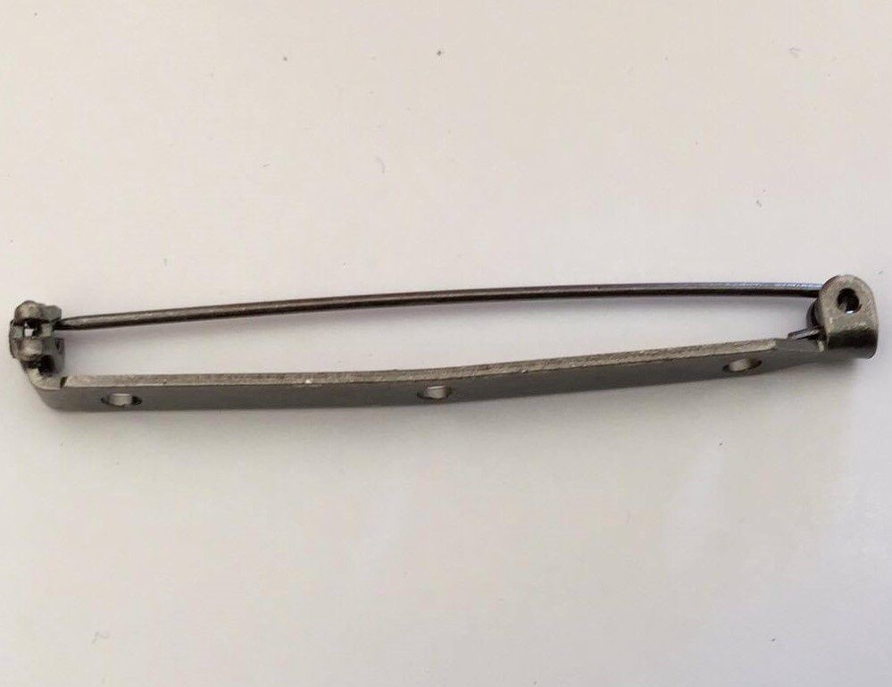 Brooch Back - Gunmetal 50mm