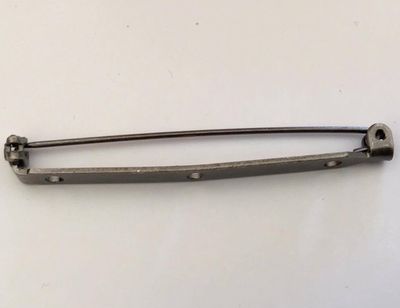 Brooch Back - Gunmetal 50mm