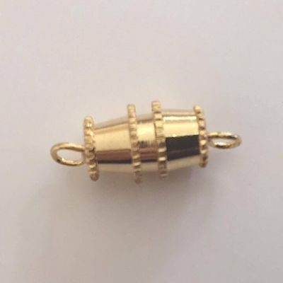 Barrel Clasp - Screw Gold 12x6mm