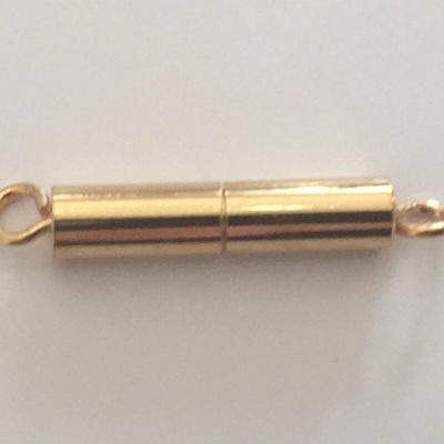 Barrel Clasp - Screw Gold 25mm