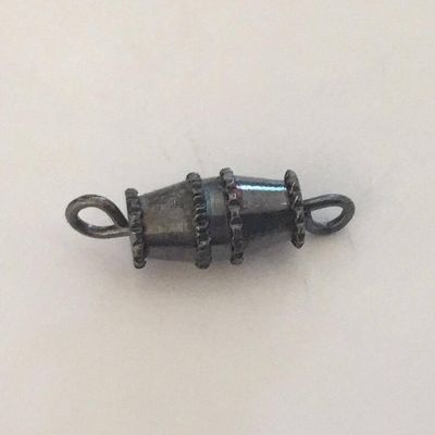 Barrel Clasp - Gunmetal Mix 15mm