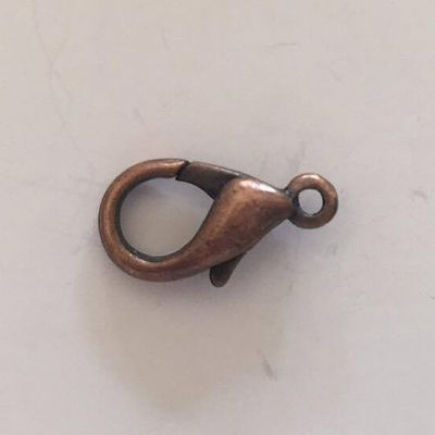 Lobster Clasp - Antique Copper 14mm
