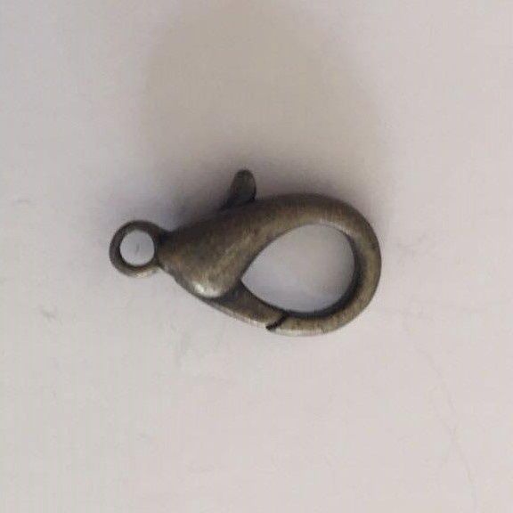 Lobster Clasp - Antique Bronze 14mm