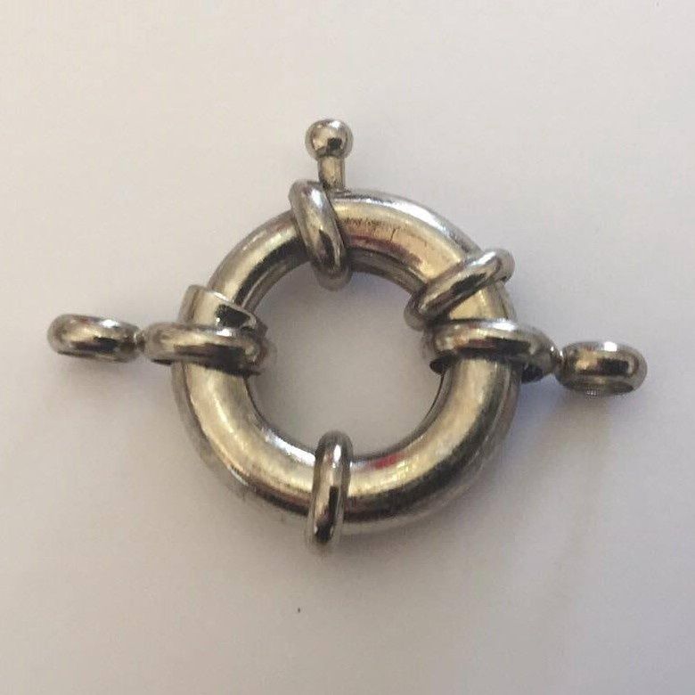 Bolt Clasp - Silver 18mm