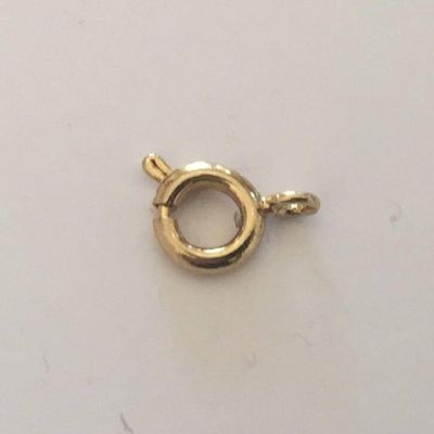 Bolt Clasp - Dull Gold 6mm
