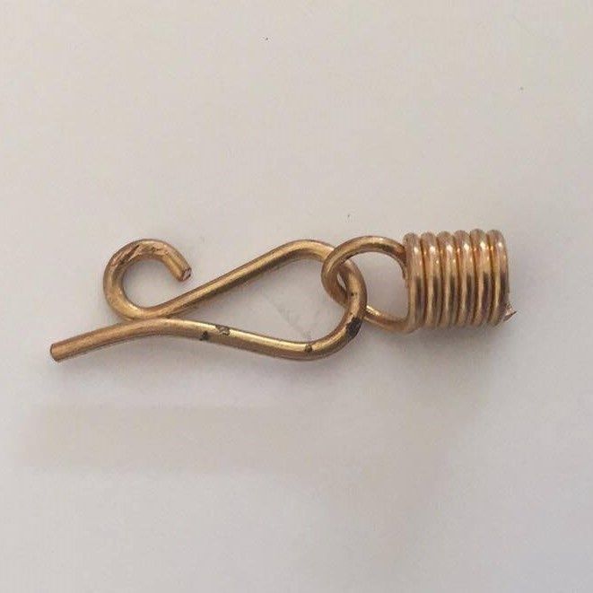 Hook &amp; Eye Clasp - Gold 24mm