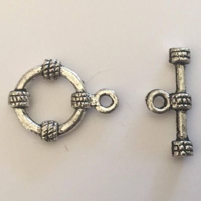Knot Toggle - Silver 15mm