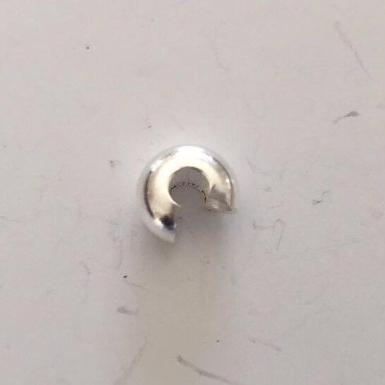 Crimp Cover - Silver 5mm