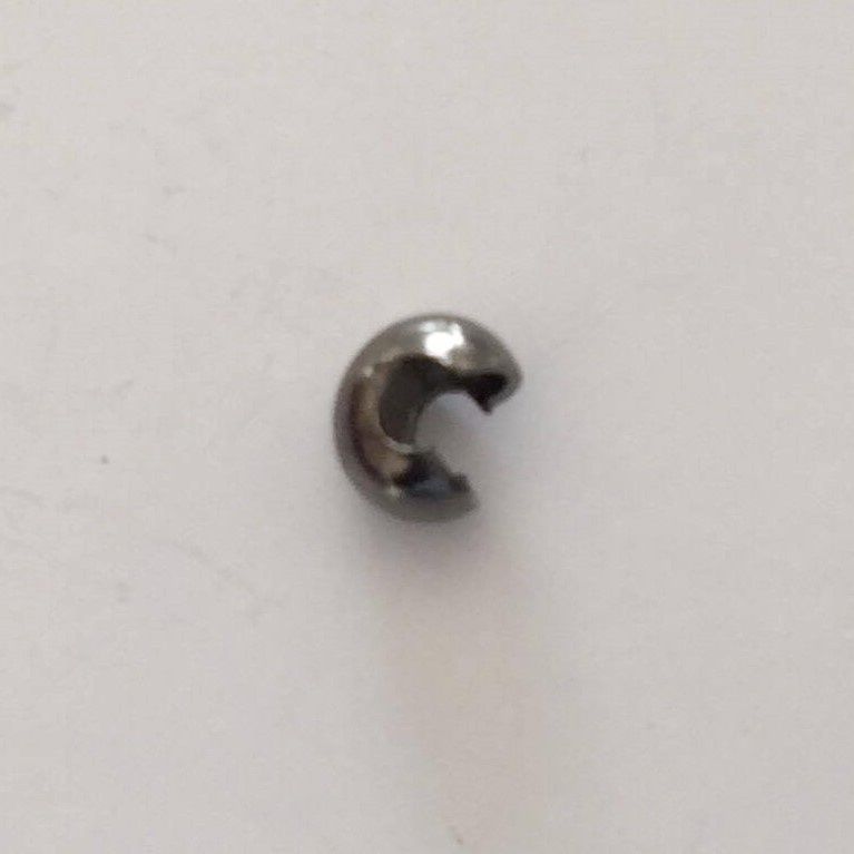 Crimp Cover - Gunmetal 3mm