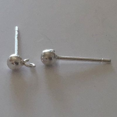 Stud Post Drop Mounts - 925 SS 2.5mm (Pair)