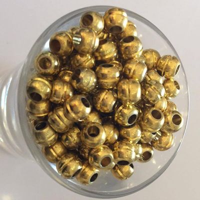 Grooved Spacer Bead - Gold 6mm