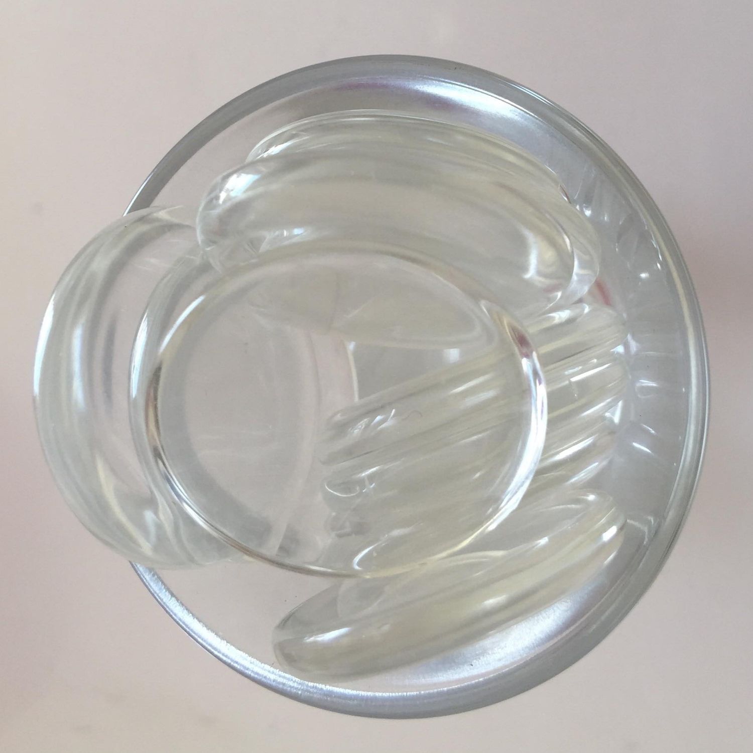 Bezel Cap - Flat, Clear 25mm