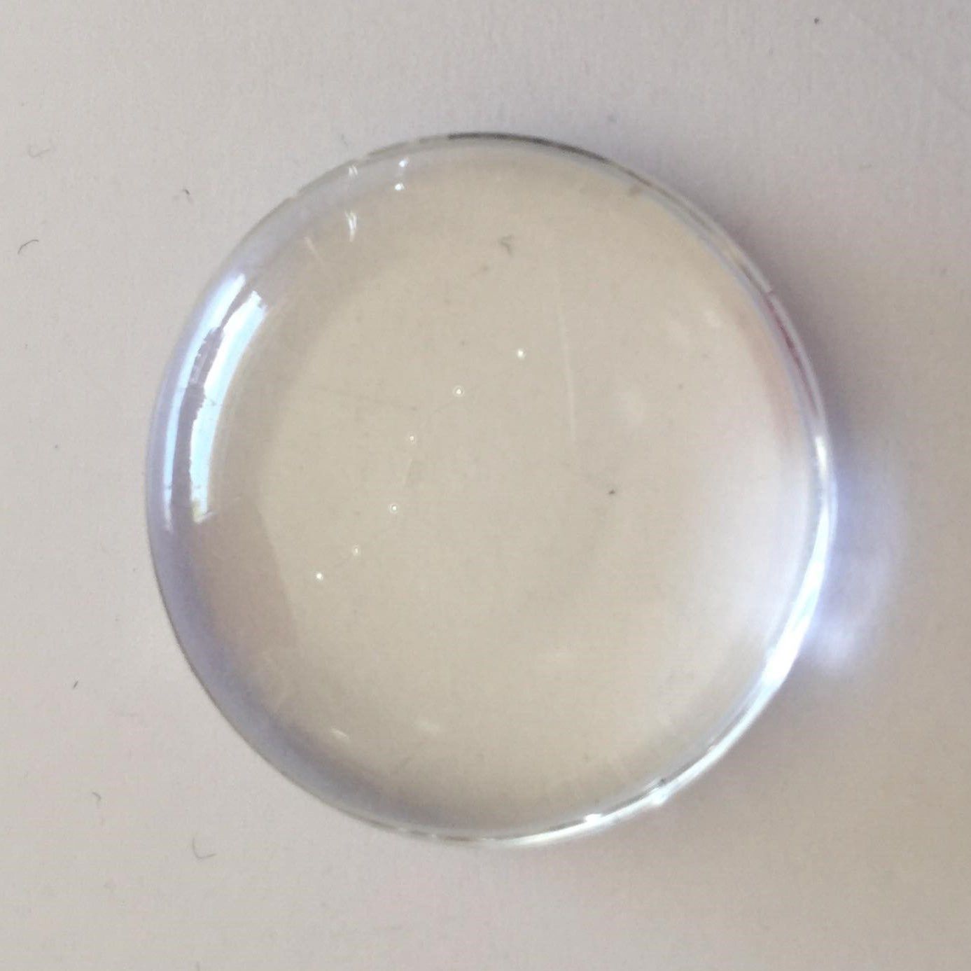 Bezel Cap - Dome, Clear 25mm